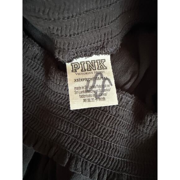 PINK VICTORIAS SECRET black flowy shorts size XS - Picture 3 of 4